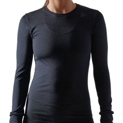 Craft baselayer Fuseknit Comfort RN LS dame - sort