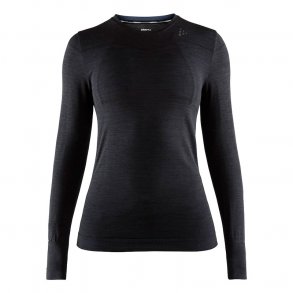 Craft baselayer Fuseknit Comfort RN LS dame - sort