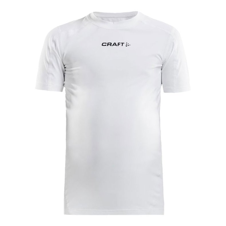 Pro Control compression t-shirt SS junior - hvid