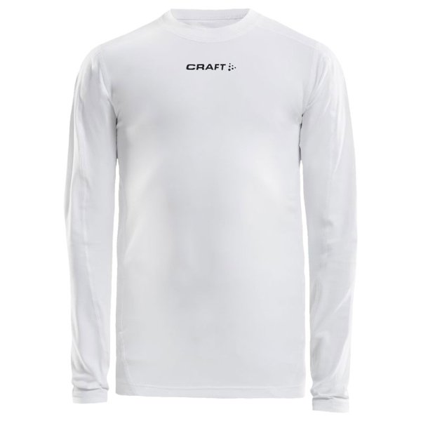 Pro Control compression t-shirt LS junior - hvid