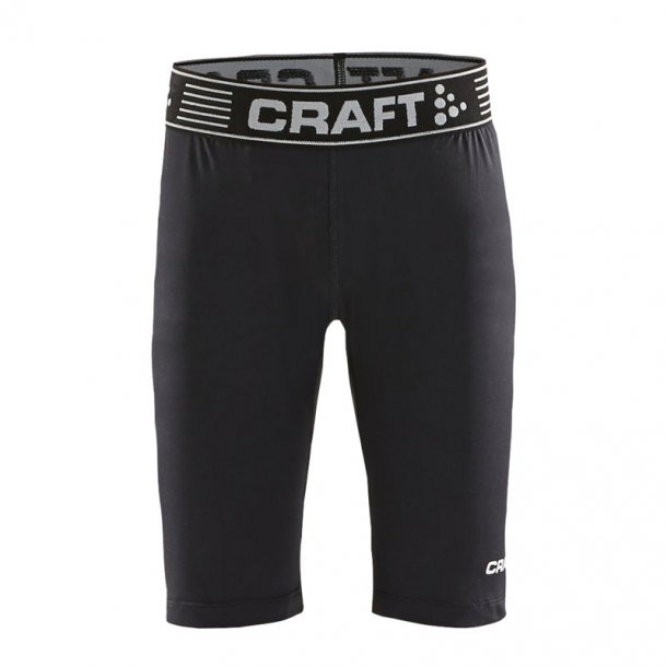 Craft Pro Control compression tights shorts junior - sort