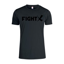 Black line t-shirt Basic Active junior - sort/sort