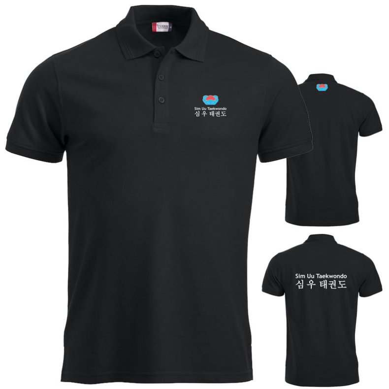 Sim Uu polo Manhattan herre - sort