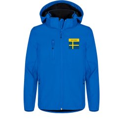 WUKF Sweden jakke softshell Classic junior - royal