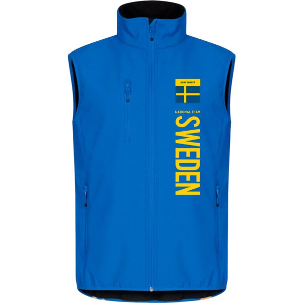 WUKF SWEDEN vest softshell Classic herre - royal