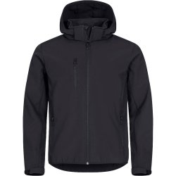 Jakke m/h�tte Classic Softshell - herre