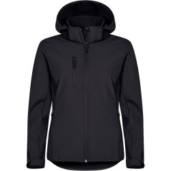 Jakke m/h�tte Classic Softshell - dame