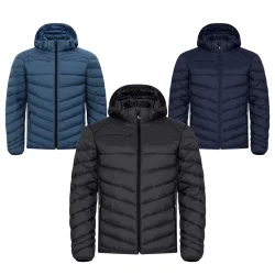 Vinterjakke Idaho herre i sort, bl� og navy