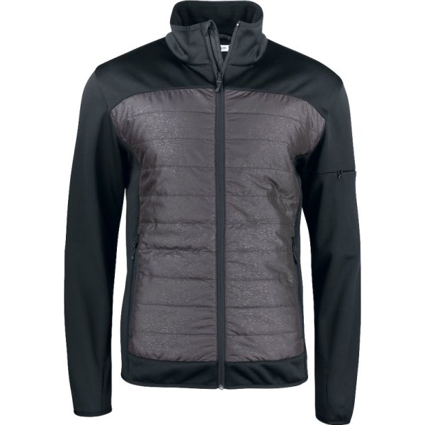 Jakke Custer fleece m/refleks herre - sort