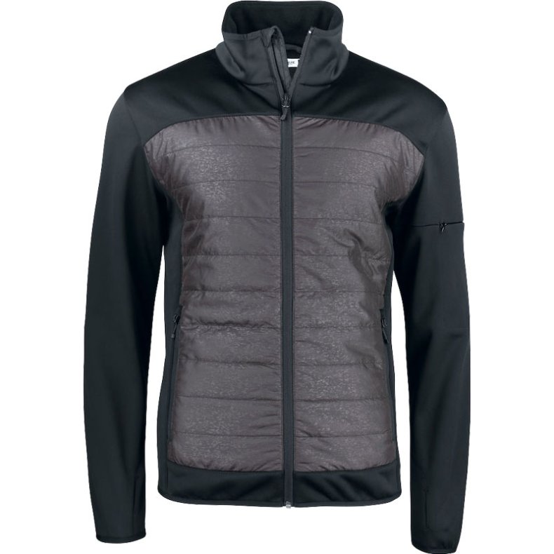 Jakke Custer fleece m/refleks herre - sort
