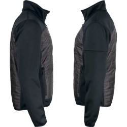 Jakke Custer fleece m/refleks herre - sort