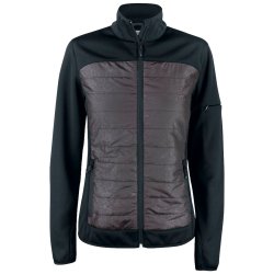 Jakke Custer fleece m/refleks dame - sort