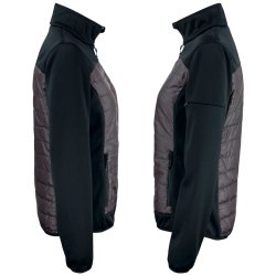 Jakke Custer fleece m/refleks dame - sort