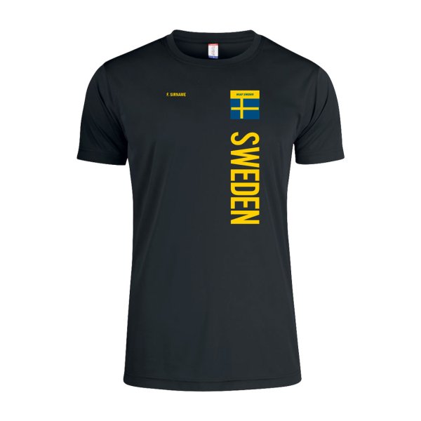 WUKF SWEDEN SUPPORT t-shirt Basic Active junior - sort