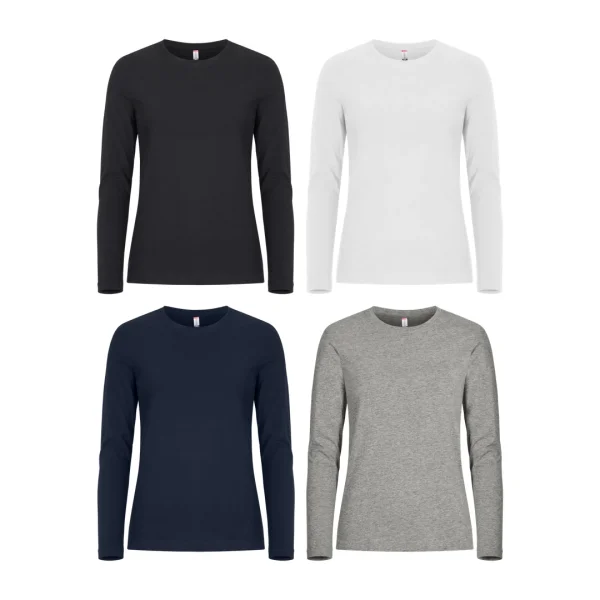 T-shirt Premium Fashion LS - dame