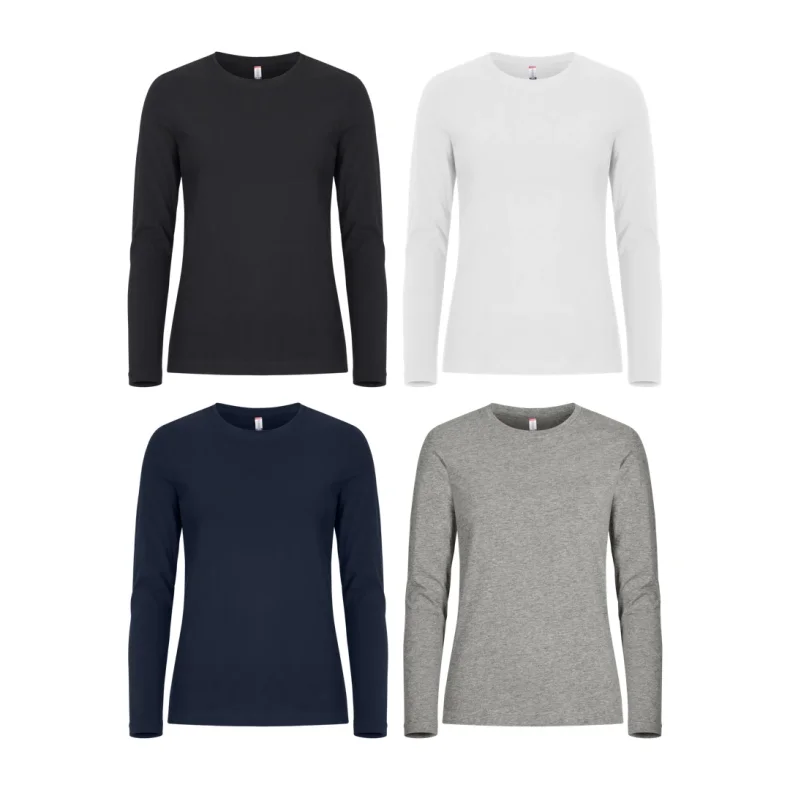 T-shirt Premium Fashion LS - dame