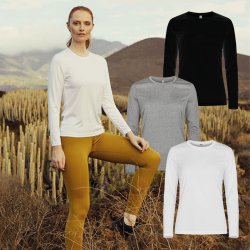 T-shirt LS Basic Active dryfit - dame