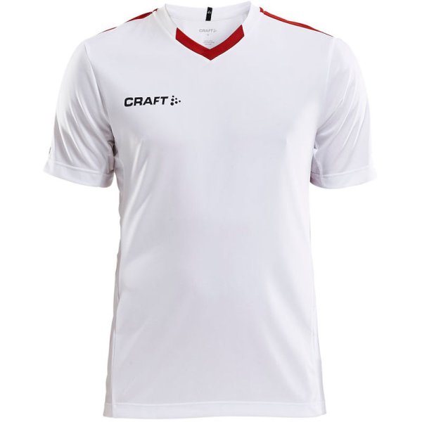 T-shirt Progress Contrast herre - hvid/r�d