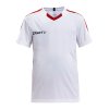 T-shirt Progress Contrast junior - hvid/r�d