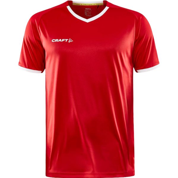 T-shirt Progress 2.0 Solid Jersey v/hals herre - r�d