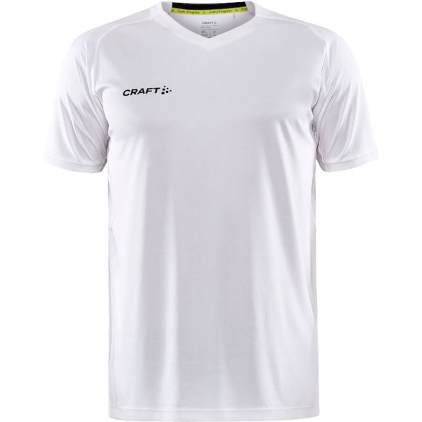 T-shirt Progress 2.0 Solid Jersey v/hals herre - hvid