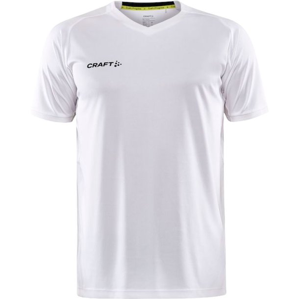 Craft t-shirt Progress 2.0 Solid Jersey v/hals herre - hvid