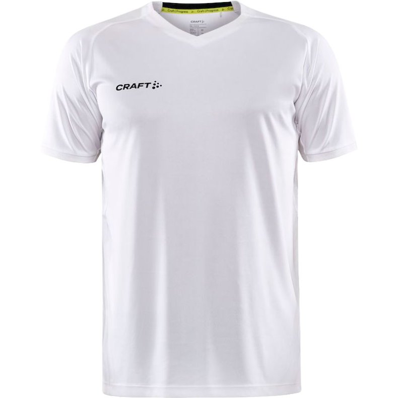T-shirt Progress 2.0 Solid Jersey v/hals herre - hvid