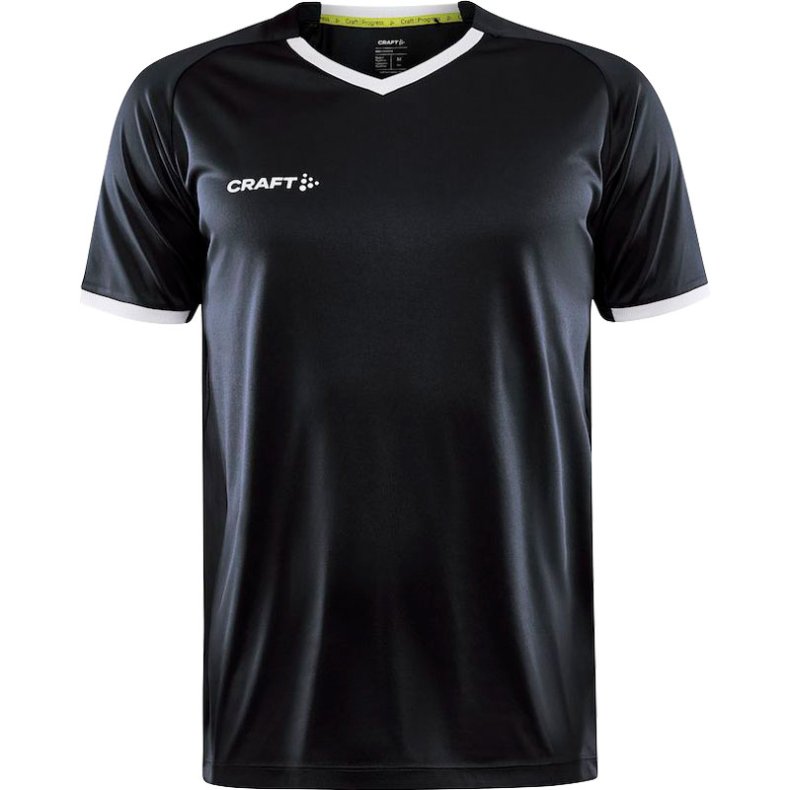 T-shirt Progress 2.0 Solid Jersey v/hals herre - sort