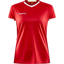 Craft t-shirt Progress 2.0 Solid Jersey v/hals dame - rd