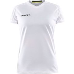 T-shirt Progress 2.0 Solid Jersey v/hals dame - hvid