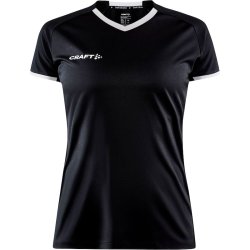 T-shirt Progress 2.0 Solid Jersey v/hals dame - sort