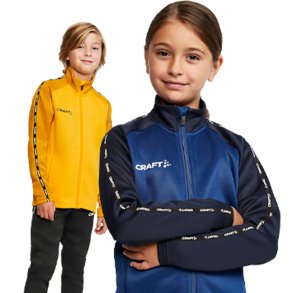 Craft trningsjakke Squad 2.0 FZ - junior