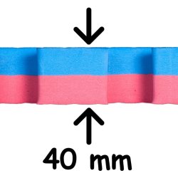 Puzzlem�tte 1x1 m - r�d/bl� - 40mm
