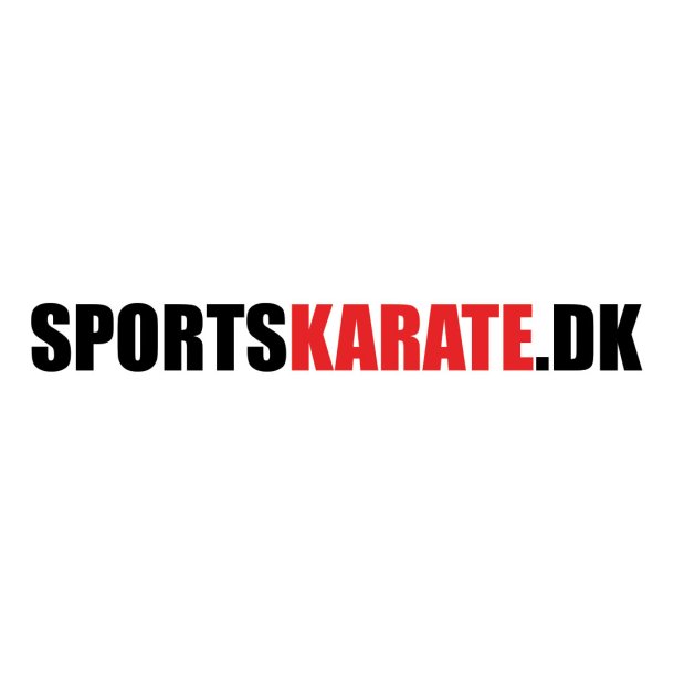 Aalborg sportskarate rygtryk - sort/rd