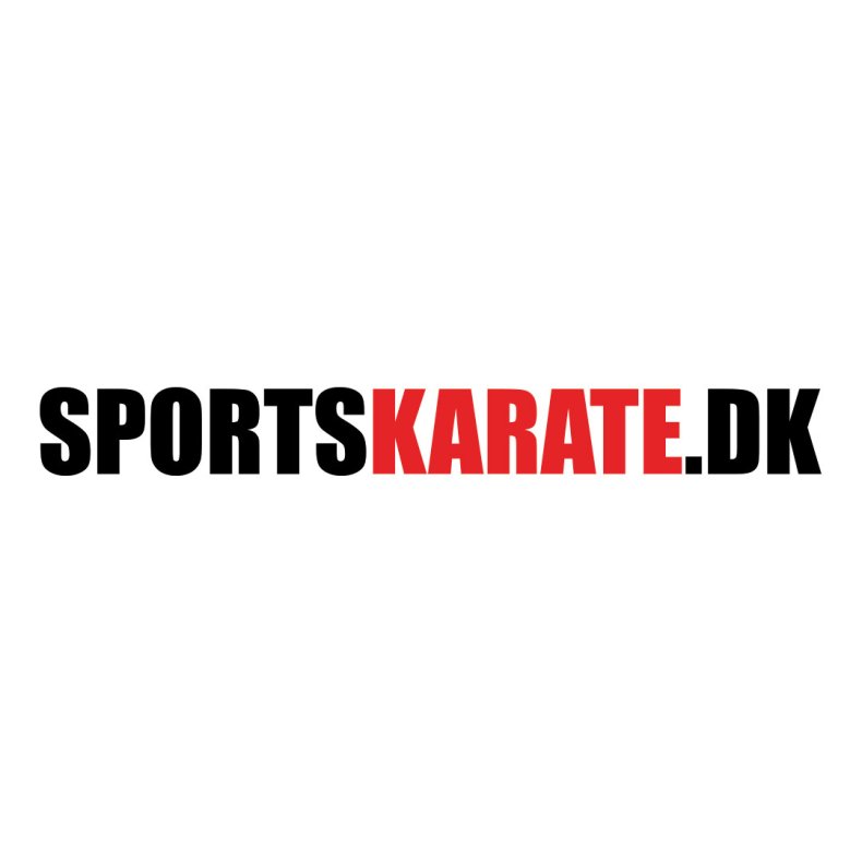 Aalborg sportskarate rygtryk - sort/r�d