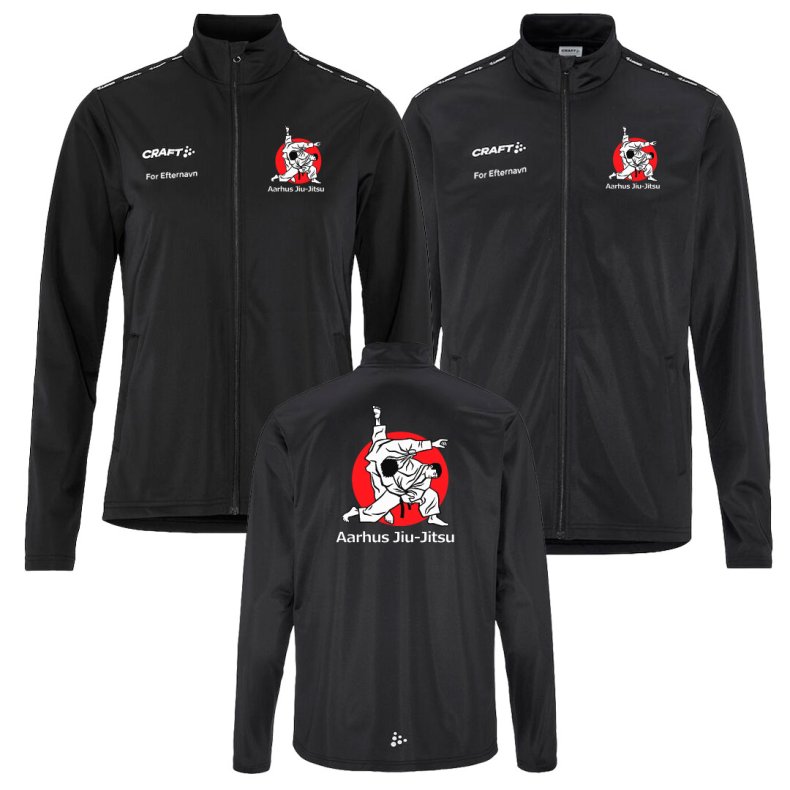 Aarhus Jiu-Jitsu tr�ningsjakke Squad Go FZ - dame/herre