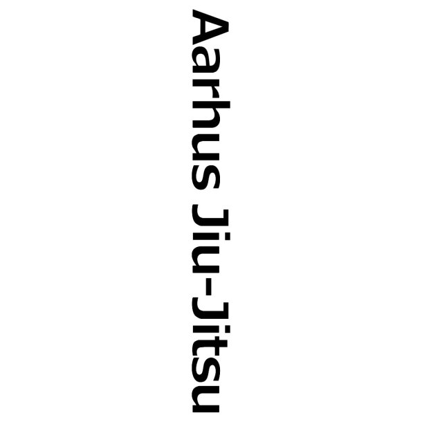 Aarhus Jiu-Jitsu tekstlogo - sort