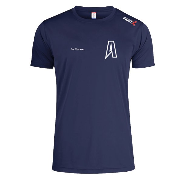 ABC t-shirt Basic Active dryfit navy - junior