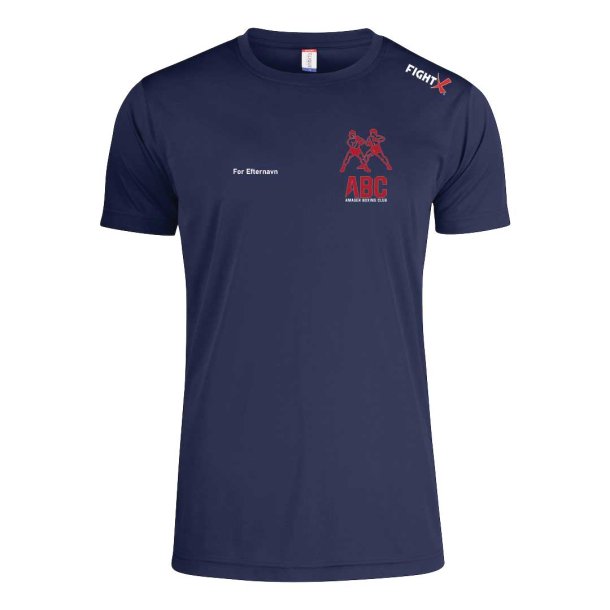ABC t-shirt Basic Active dryfit navy - junior