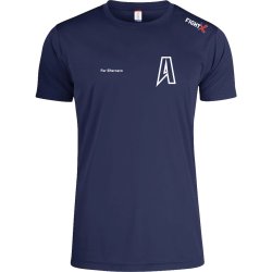 ABC t-shirt Basic Active dryfit navy - herre