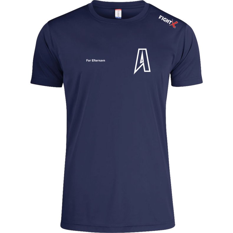 ABC t-shirt Basic Active dryfit navy - herre