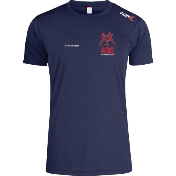 ABC t-shirt Basic Active dryfit navy - herre