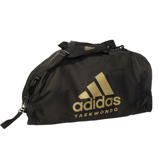 Adidas sportstaske Taekwondo Big Zip M - sort/guld - sportstasker - BUDOX