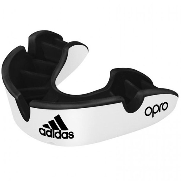 Adidas tandbeskytter OPRO Gen4 Silver-Edition senior - hvid