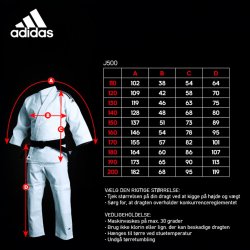Judogi J500 - hvid