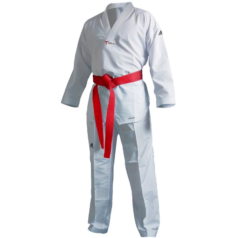 Dobok Adi-Fighter Eco - hvid krave