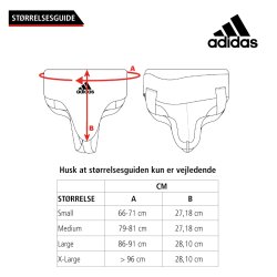 Skridtbeskytter Hybrid Pro - sort/hvid