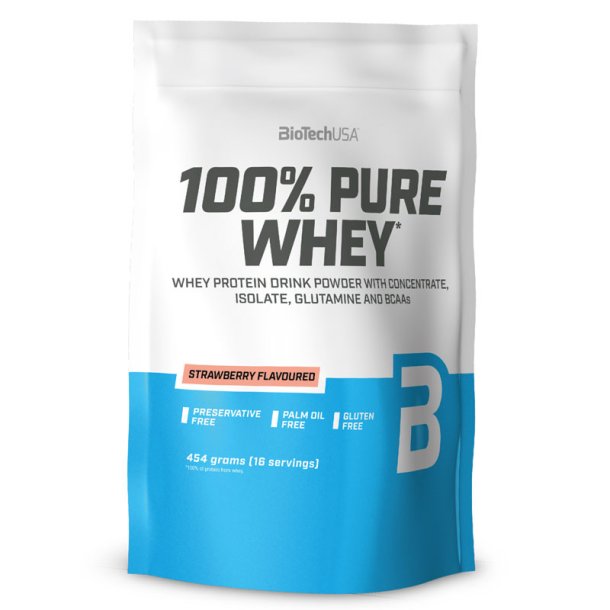 100% Pure Whey Protein - Strawberry - 454 g