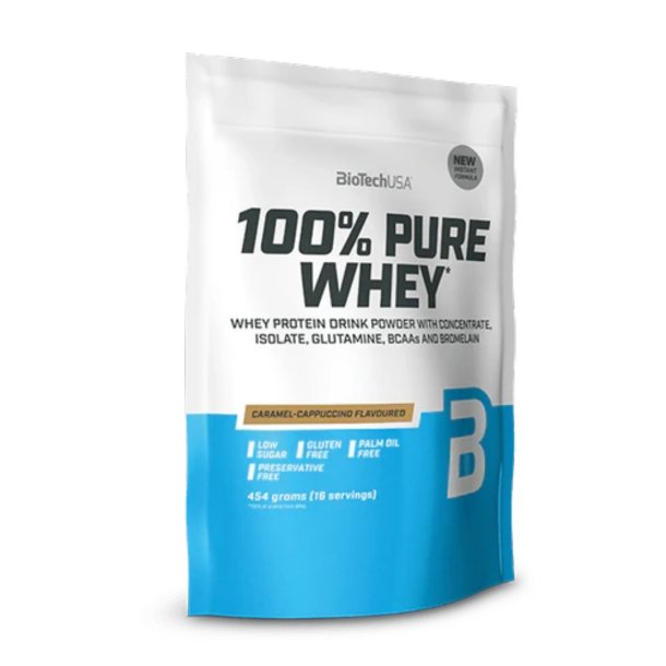 100% Pure Whey Protein - Caramel-Cappuccino - 454 g