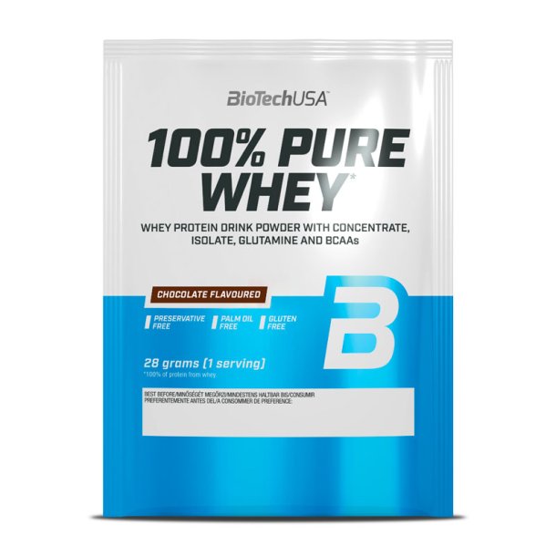 BioTech 100% Pure Whey Protein chokolade - 28 g